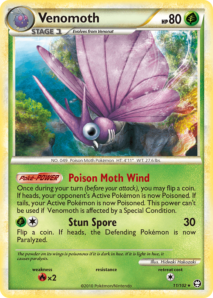 Venomoth Pokémon card
