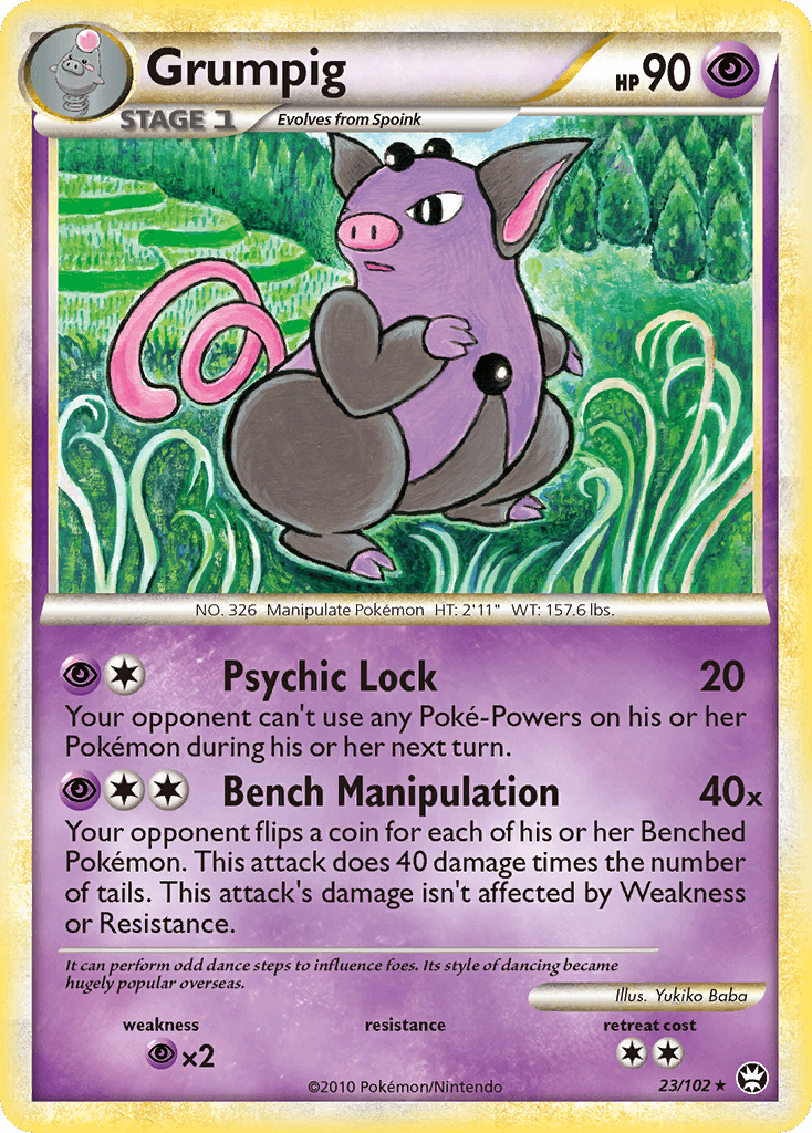 Grumpig Pokémon card