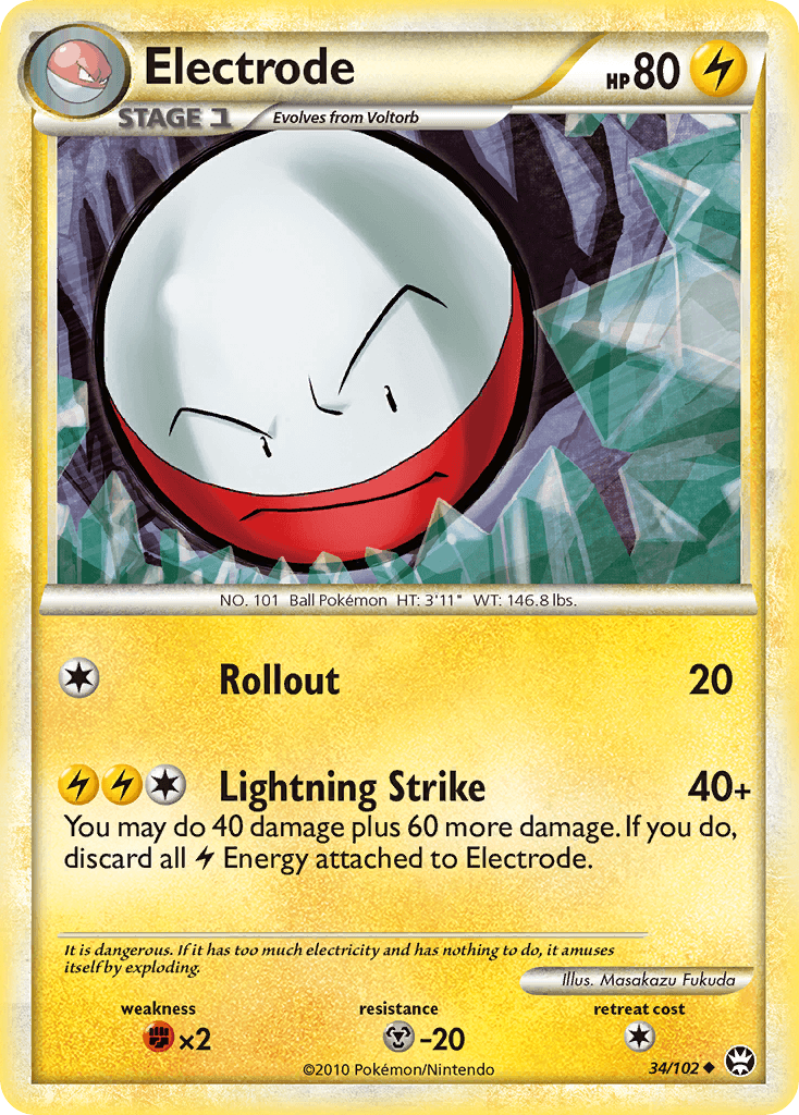 Electrode Pokémon card