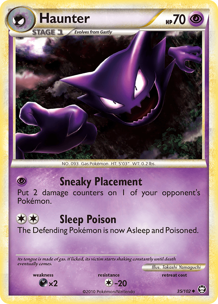 Haunter Pokémon card