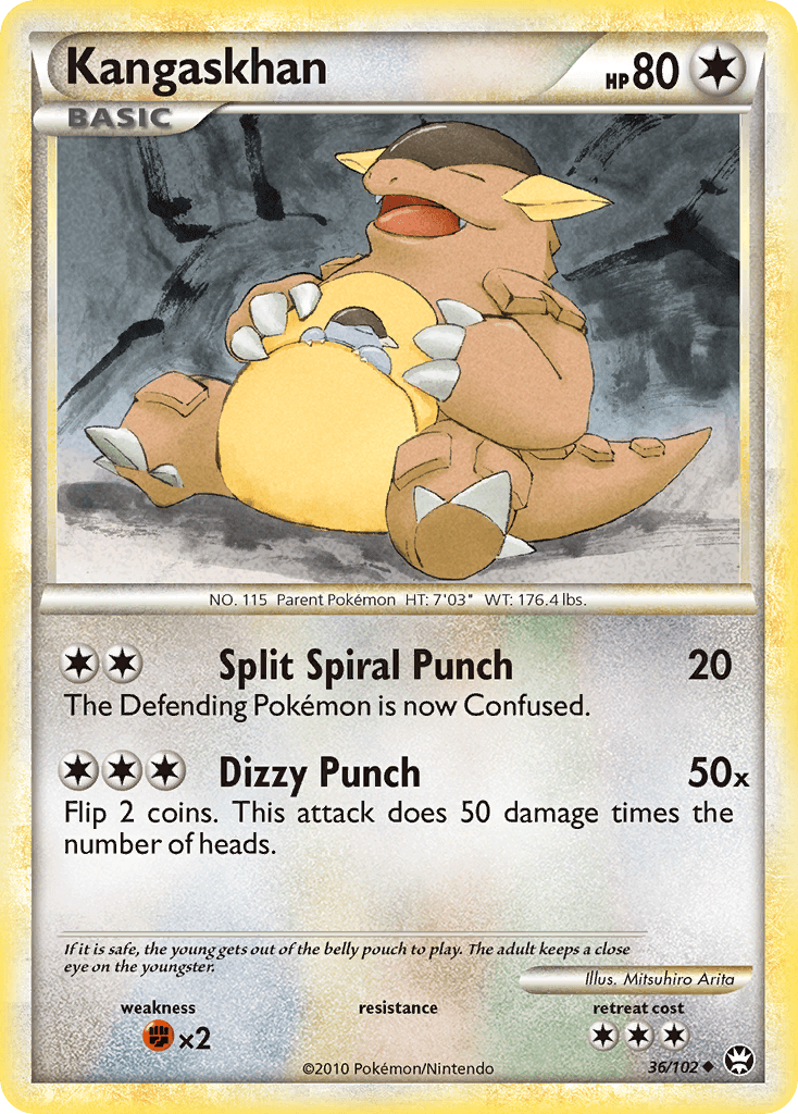 Kangaskhan Pokémon card