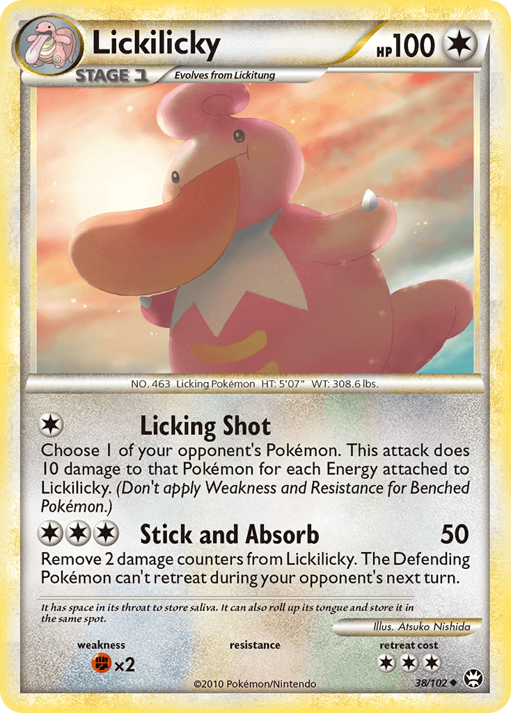Lickilicky Pokémon card