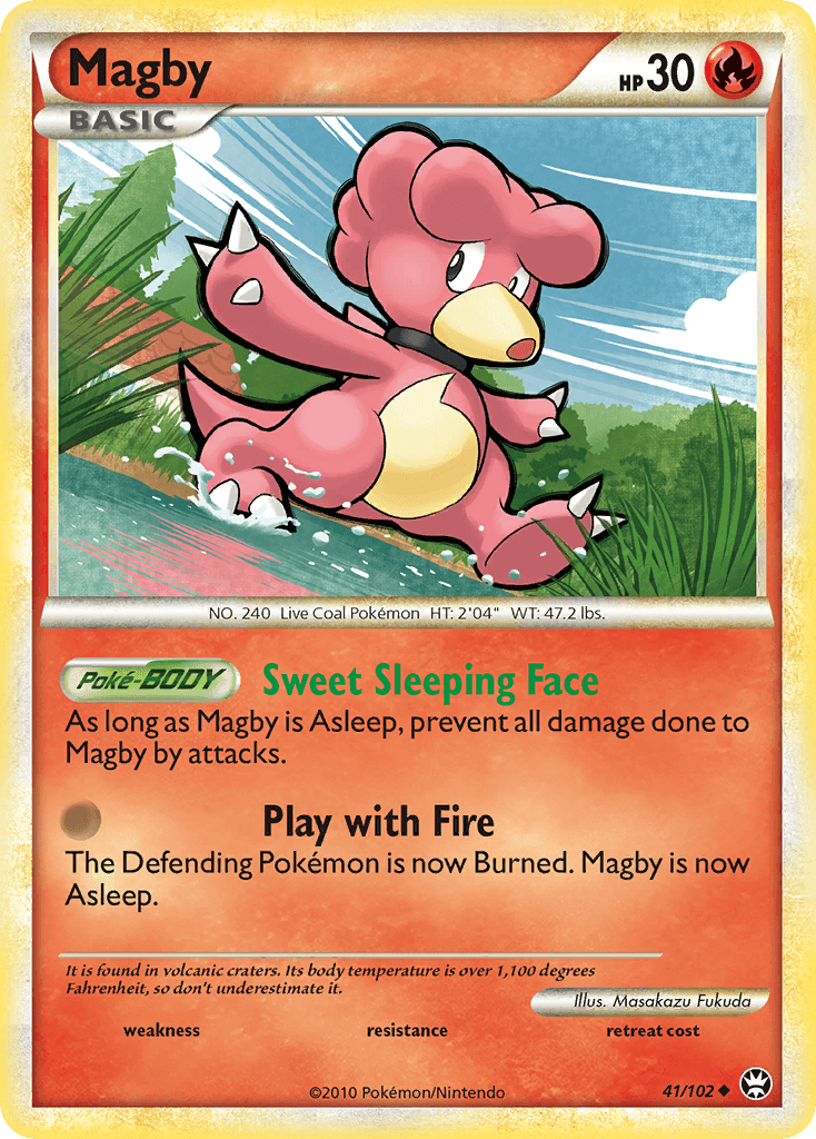 Magby Pokémon card