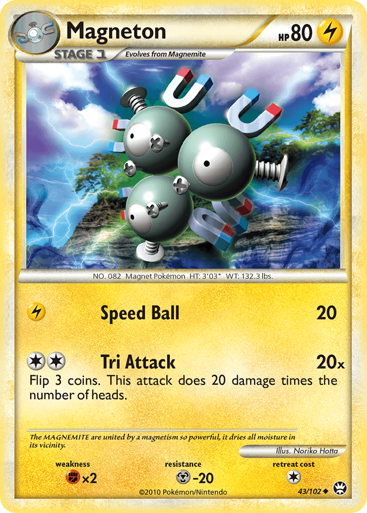Magneton Pokémon card