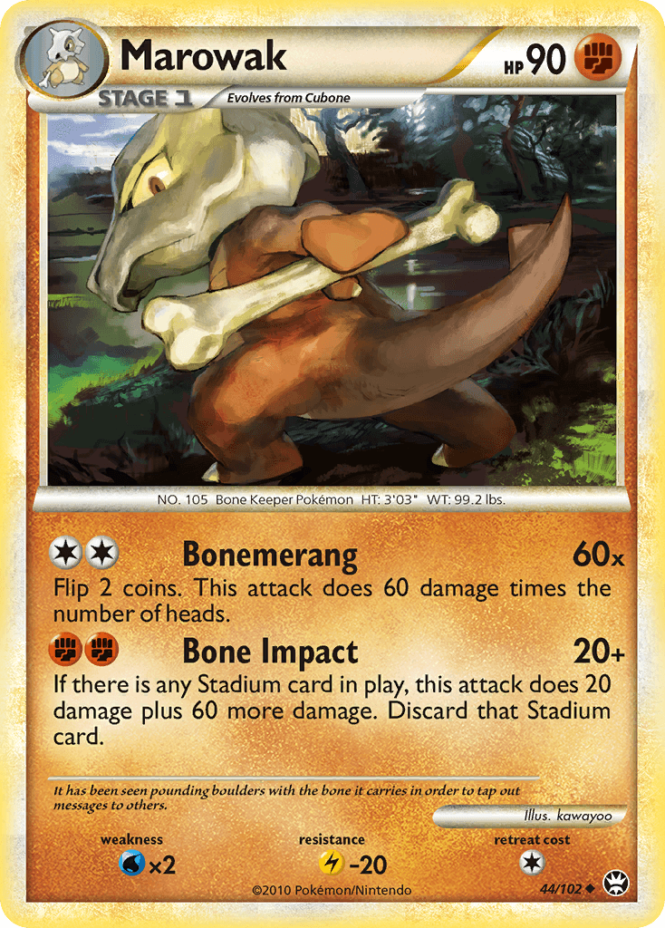 Marowak Pokémon card