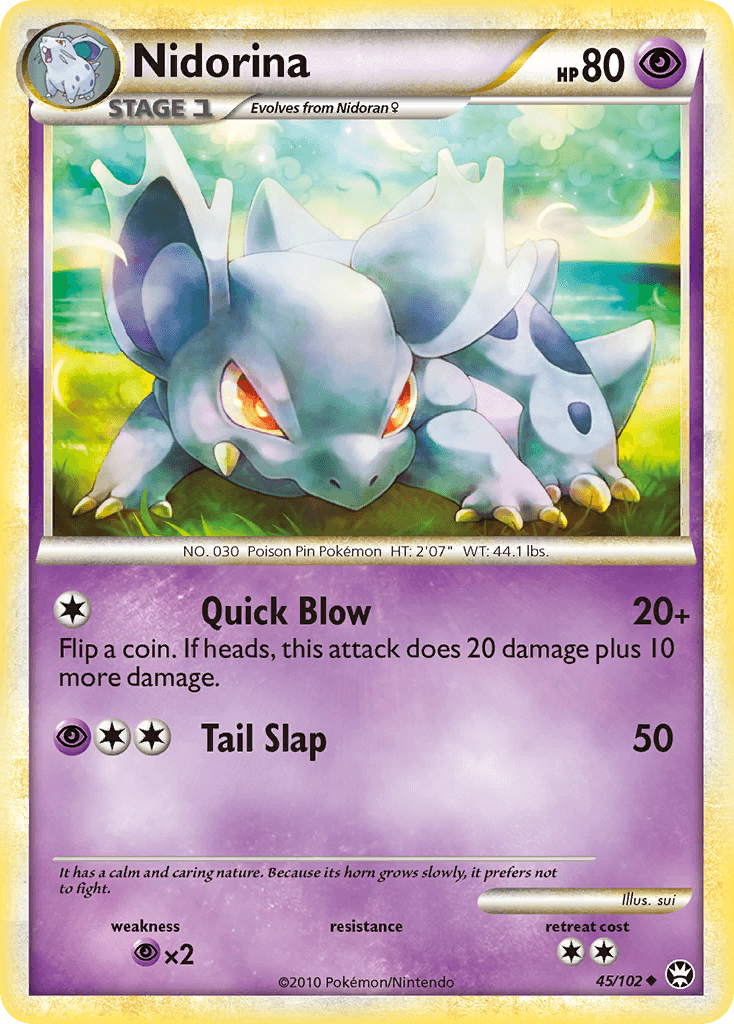 Nidorina Pokémon card