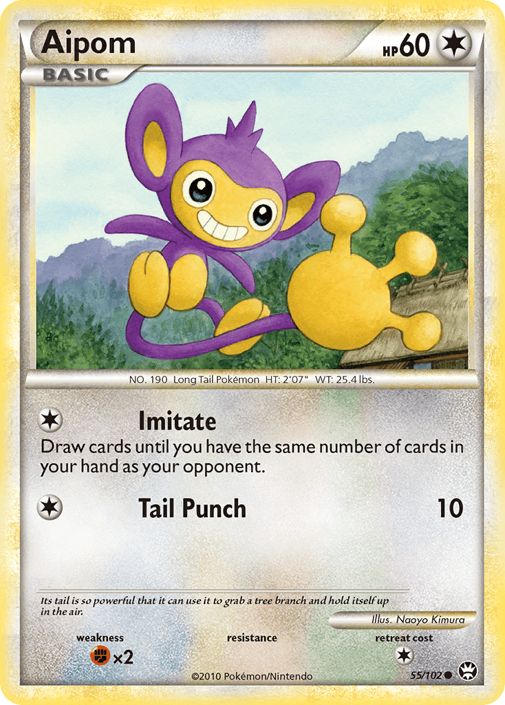Aipom Pokémon card