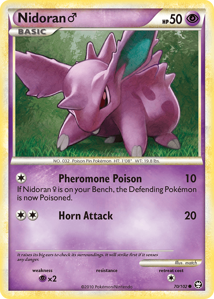 Nidoran ♂ Pokémon card