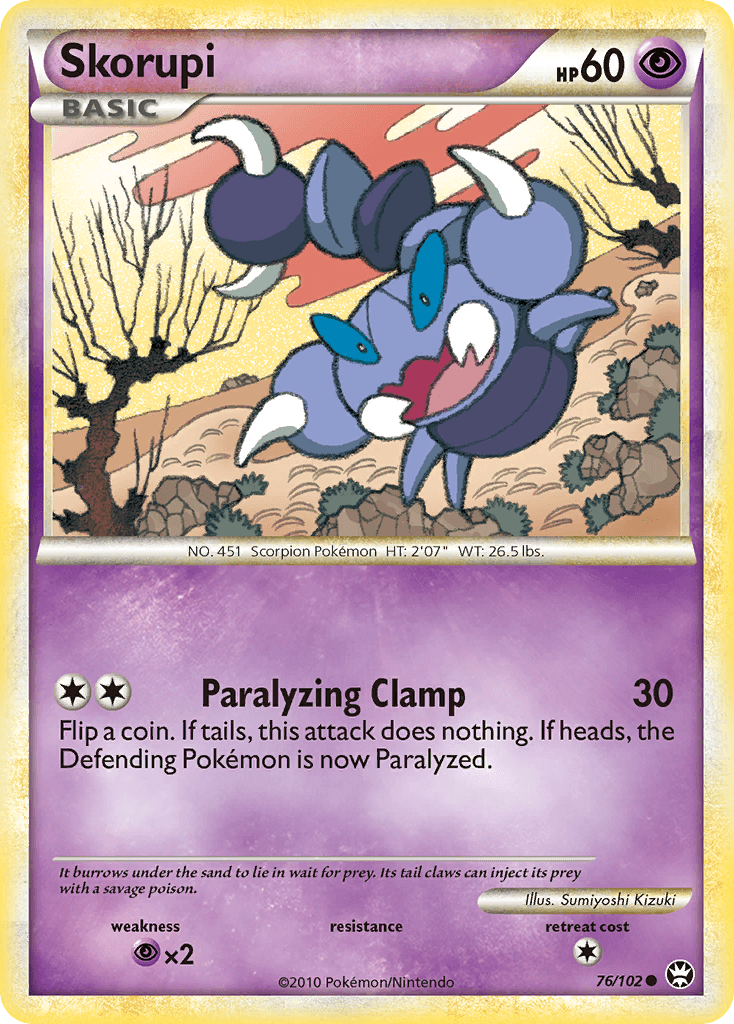 Skorupi Pokémon card