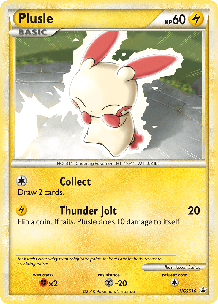 Plusle Pokémon card