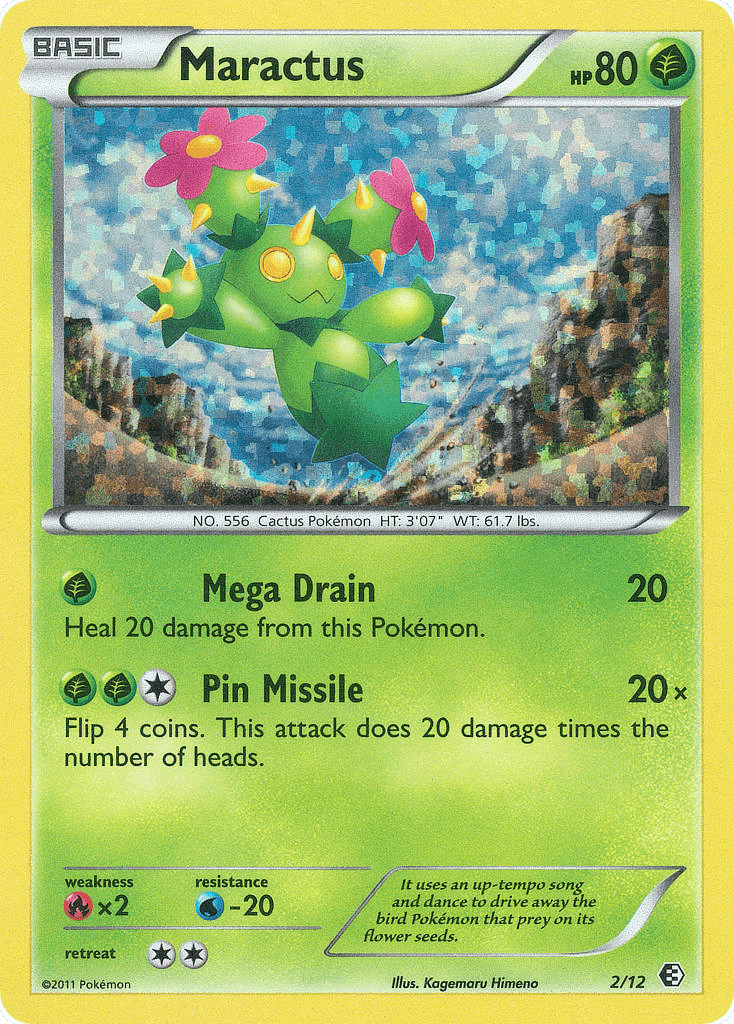 Maractus Pokémon card