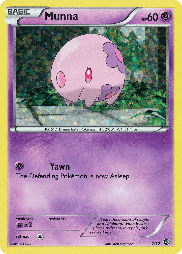 Munna Pokémon card