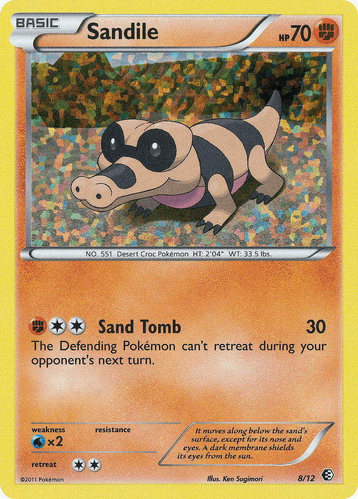 Sandile Pokémon card