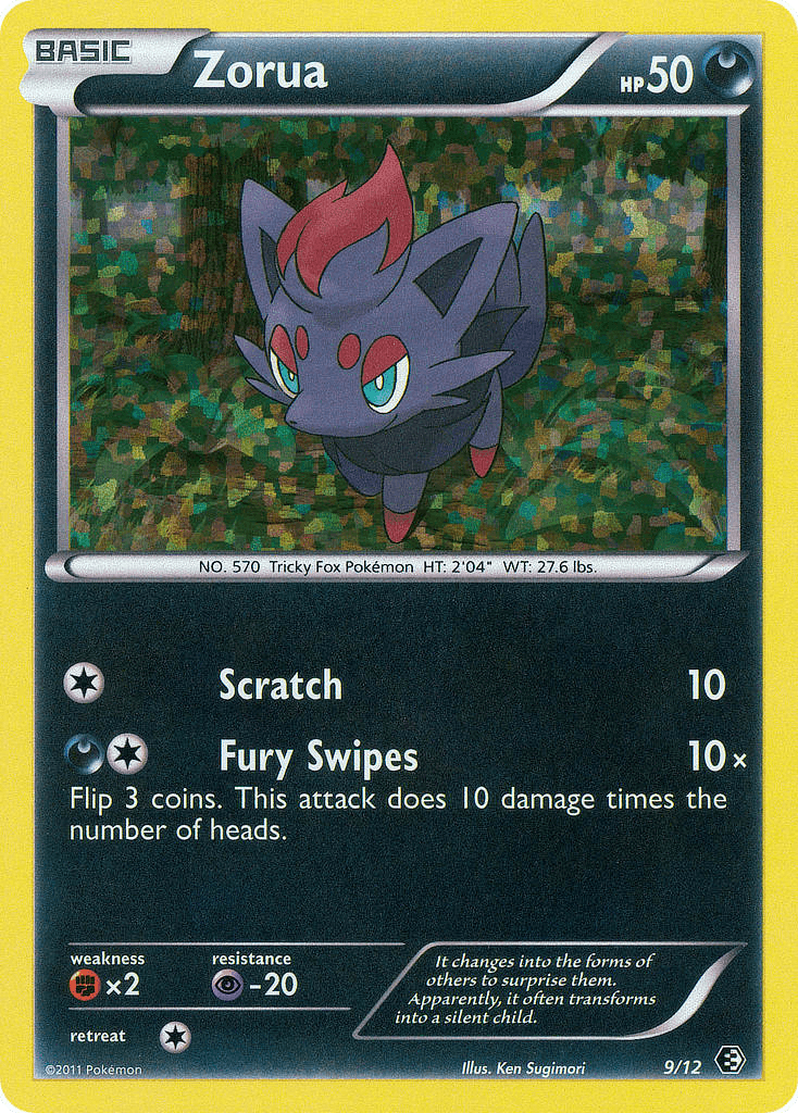 Zorua Pokémon card