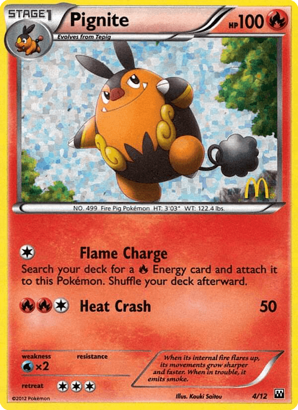 Pignite Pokémon card