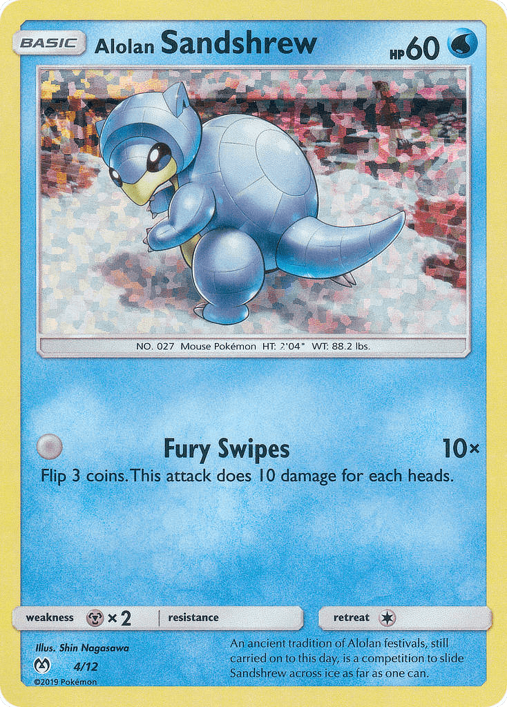 Alolan Sandshrew Pokémon card