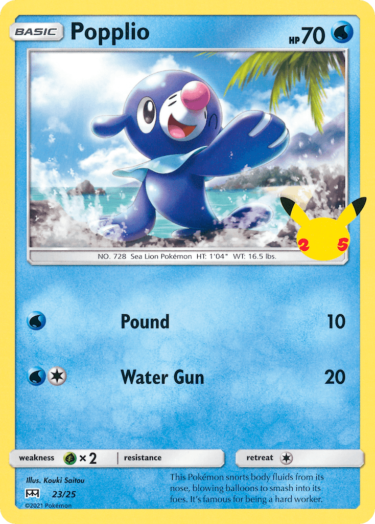 Popplio Pokémon card