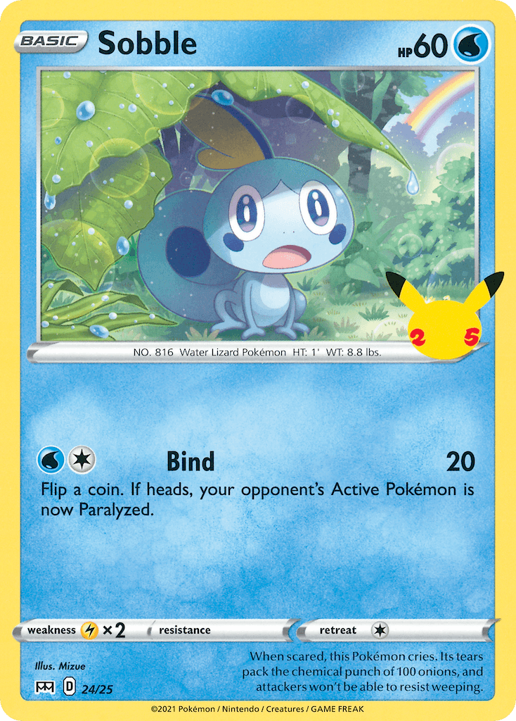 Sobble Pokémon card