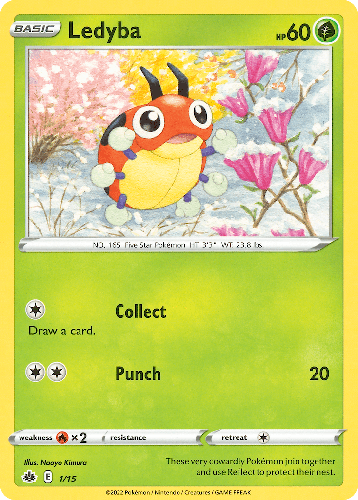 Ledyba Pokémon card