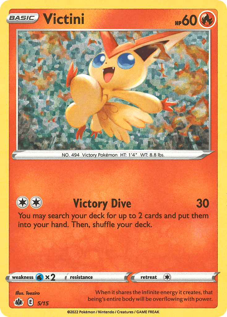 Victini Pokémon card
