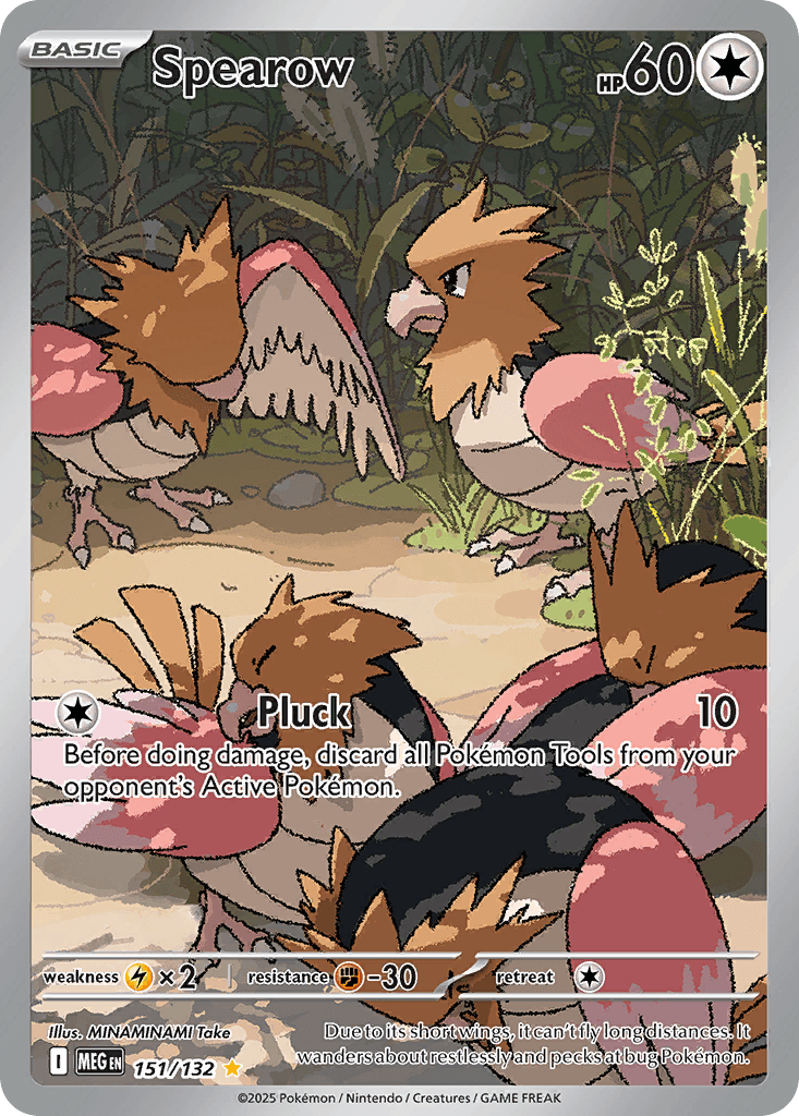 Spearow Pokémon card