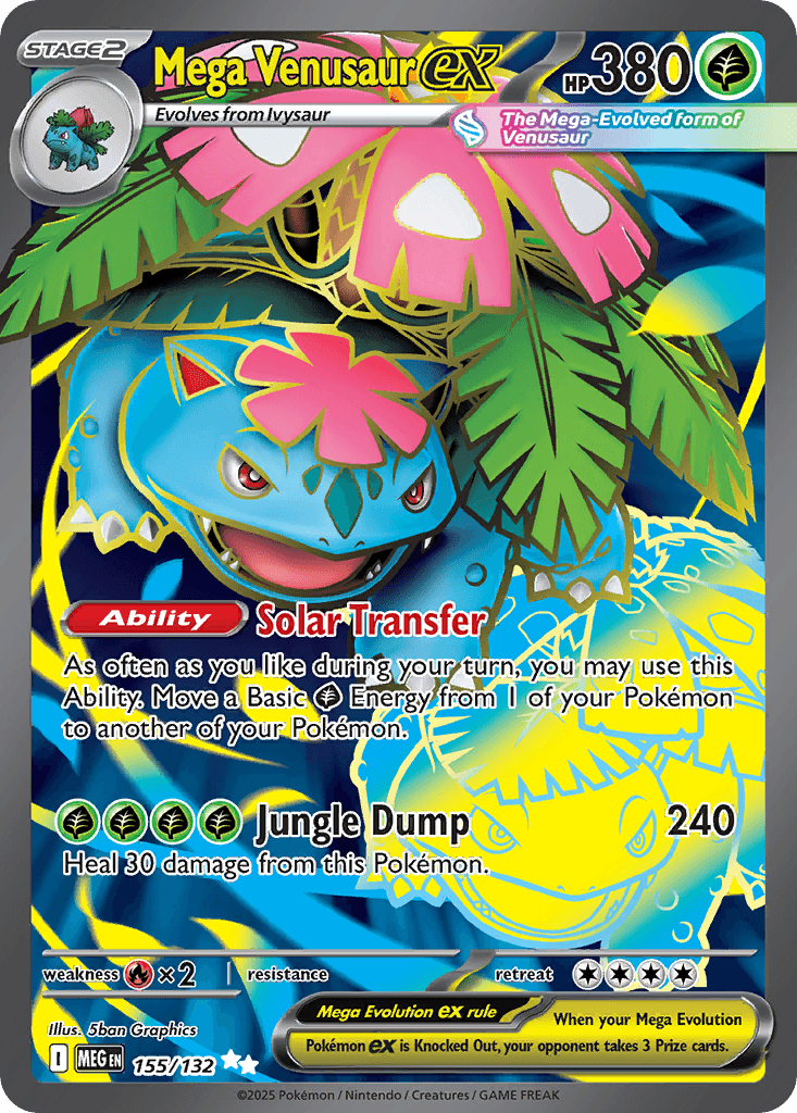Mega Venusaur ex from Mega Evolution