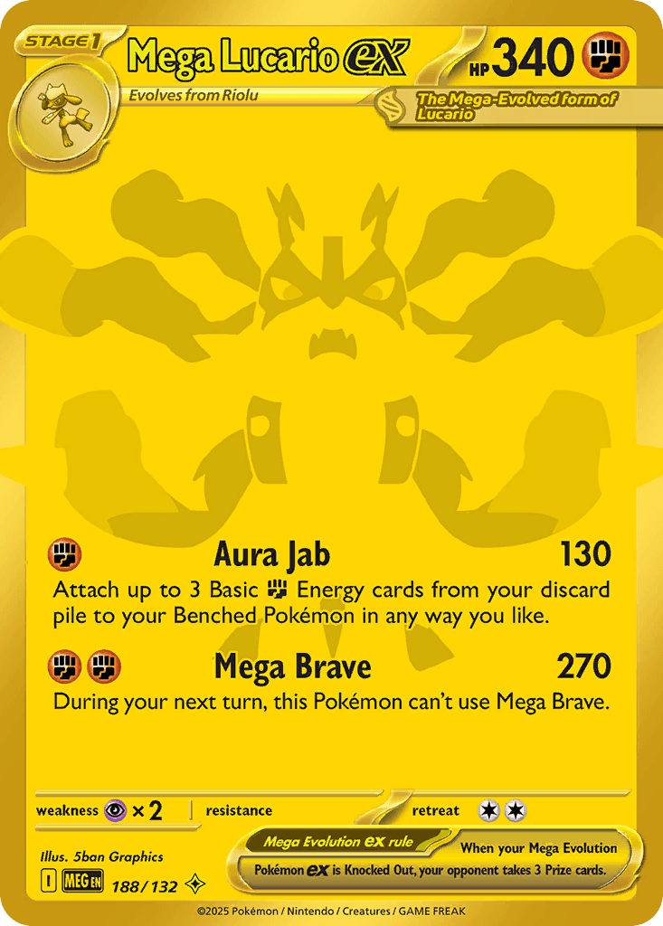Mega Lucario ex from Mega Evolution