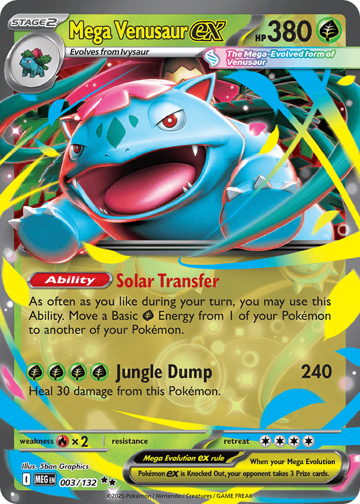 Mega Venusaur ex from Mega Evolution