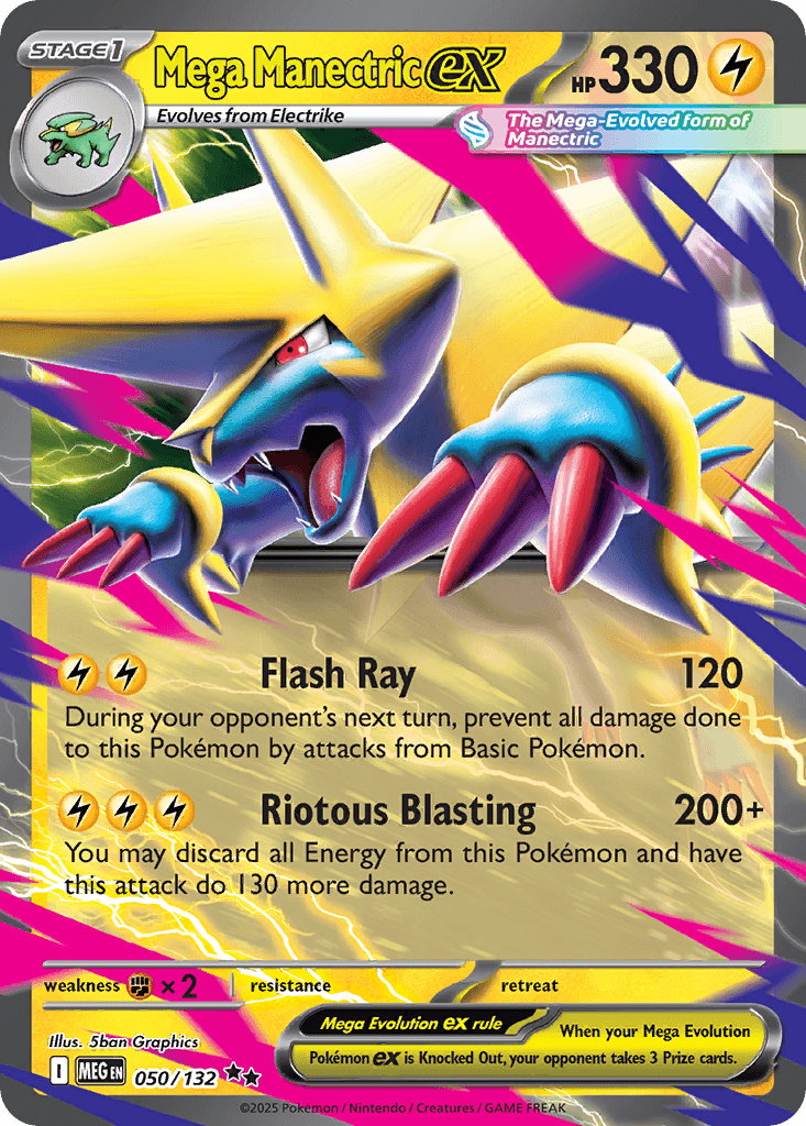 Mega Manectric ex — Lightning type