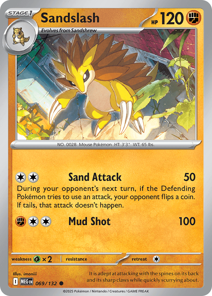 Sandslash Pokémon card