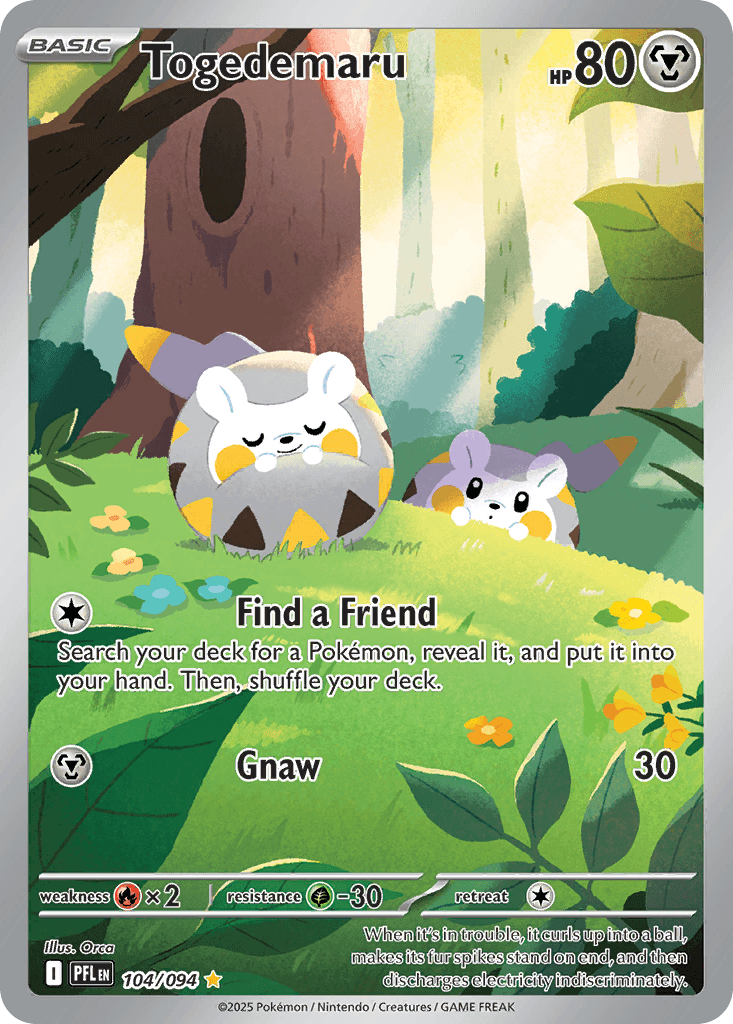 Togedemaru Pokémon card