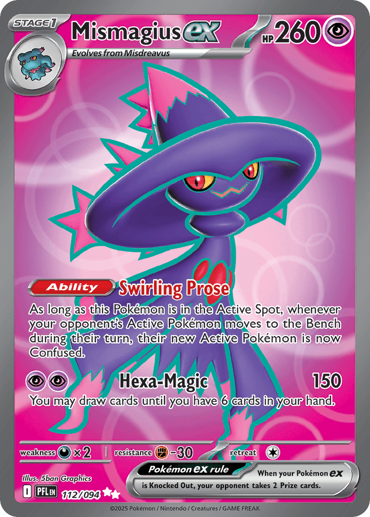 Mismagius ex Pokémon card