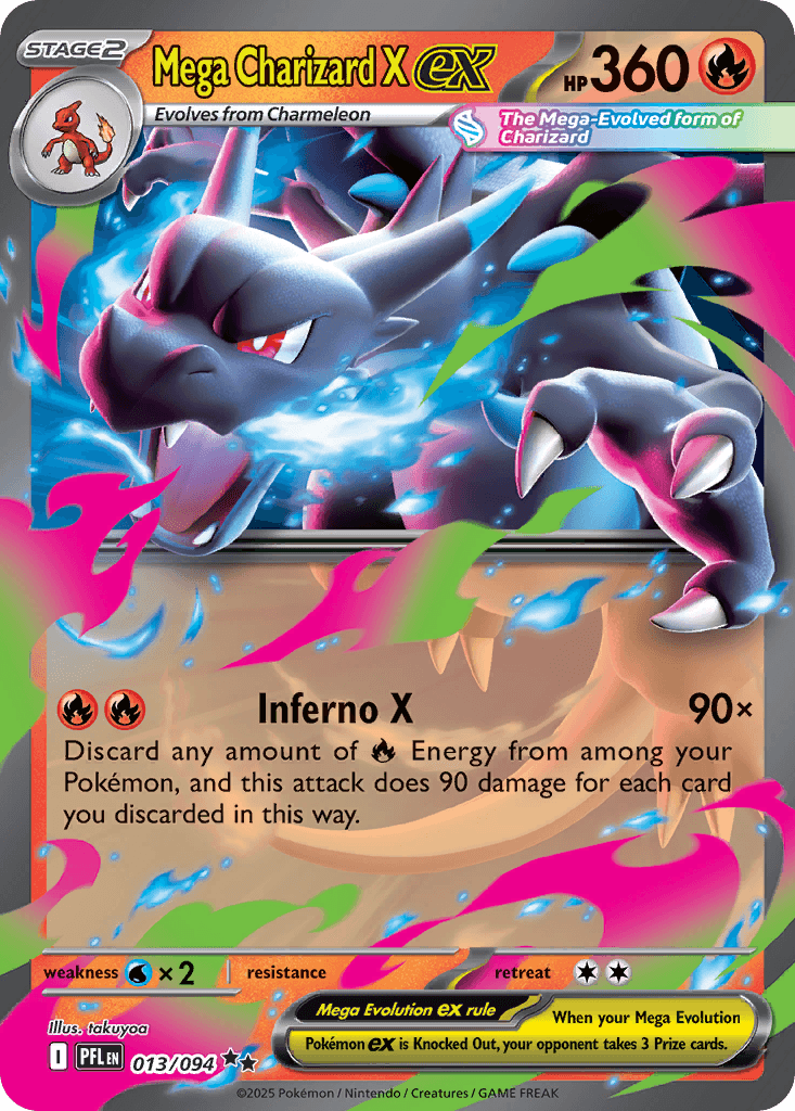 Mega Charizard X ex — Fire type