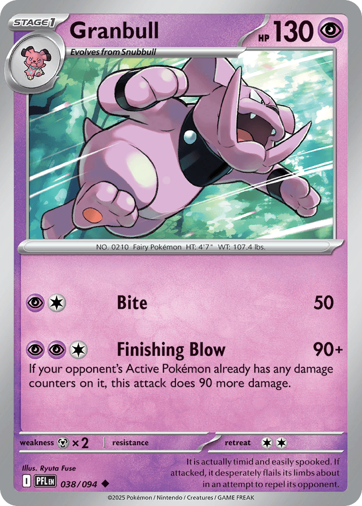 Granbull Pokémon card
