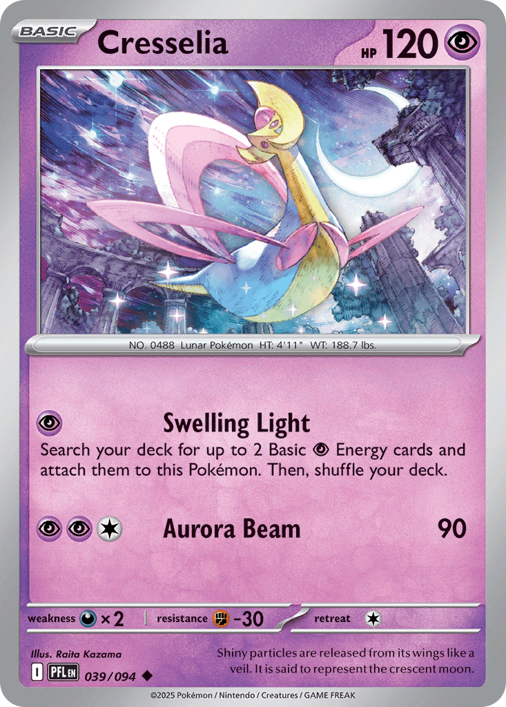 Cresselia Pokémon card