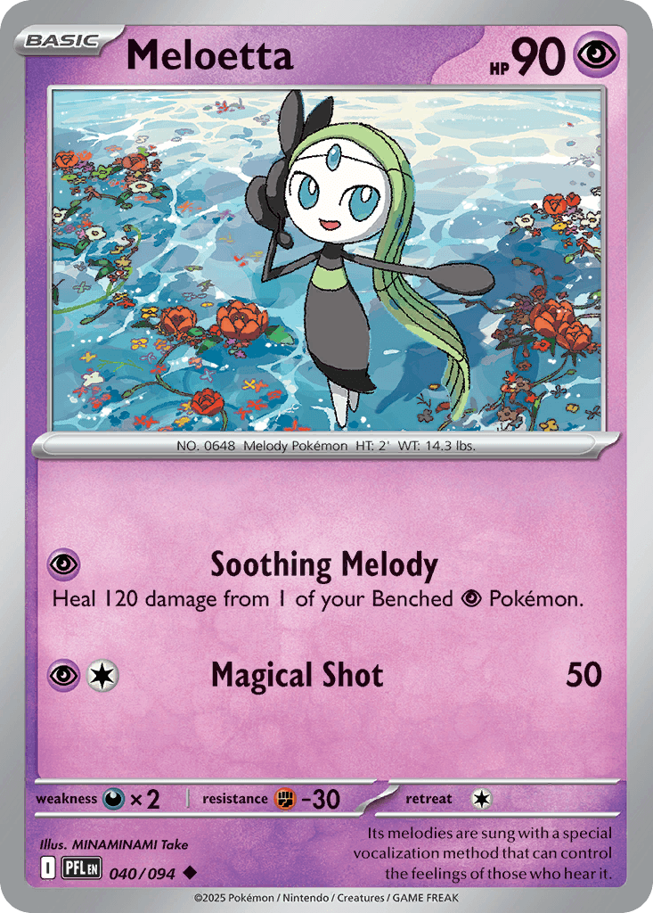 Meloetta Pokémon card