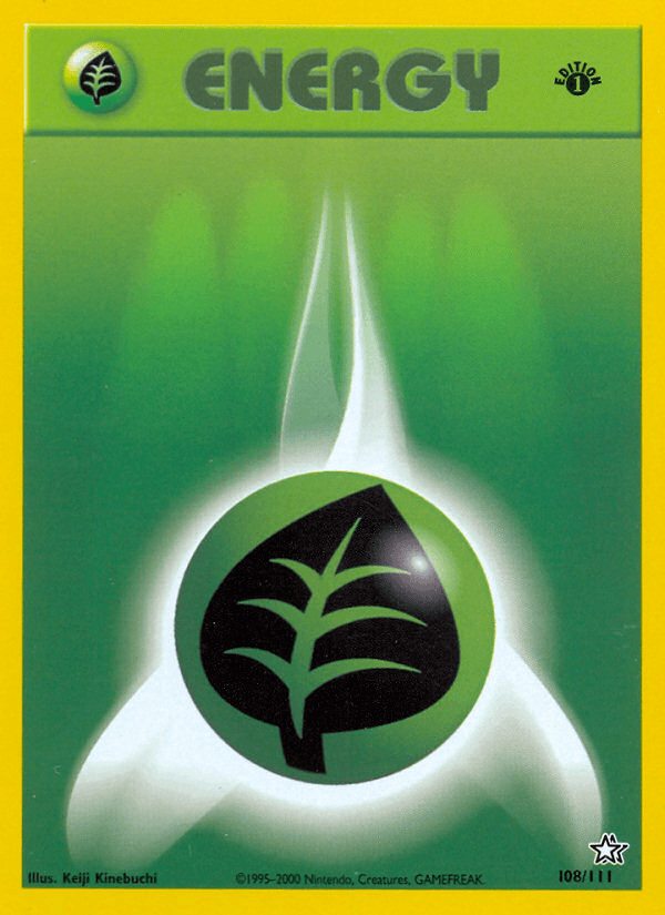 Grass Energy Pokémon card