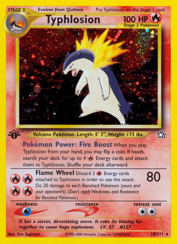 Typhlosion Pokémon card