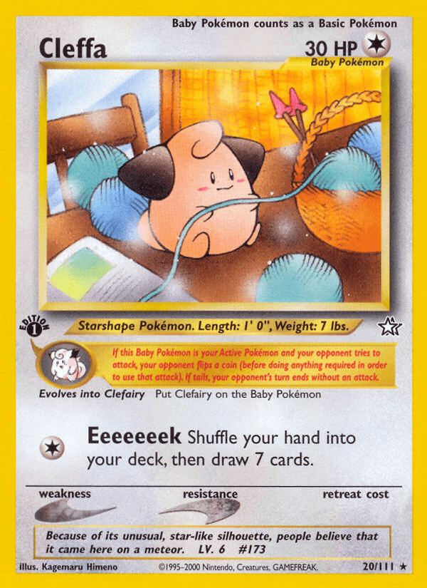 Cleffa Pokémon card