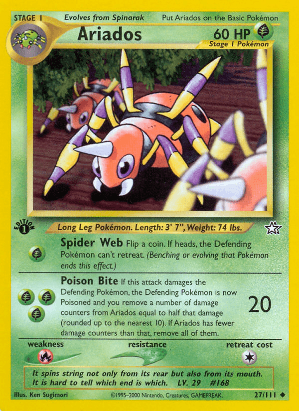 Ariados Pokémon card