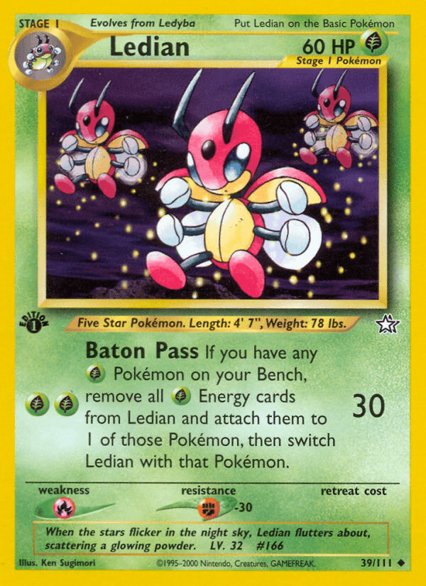 Ledian Pokémon card