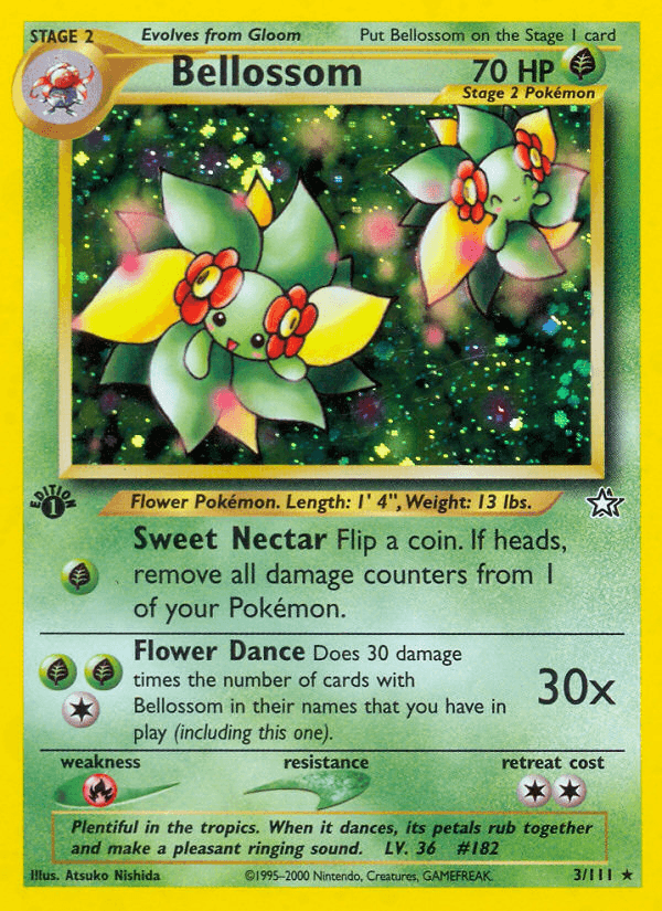 Bellossom Pokémon card