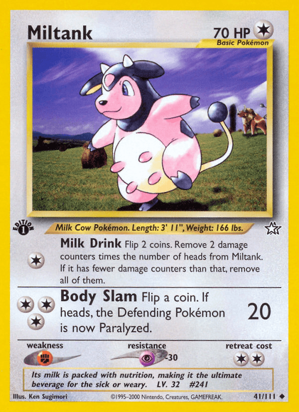 Miltank Pokémon card