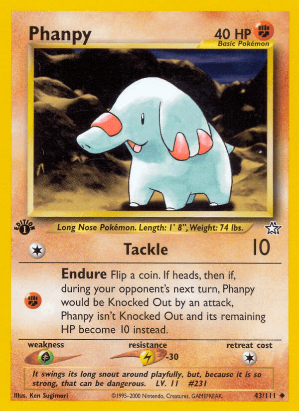 Phanpy Pokémon card