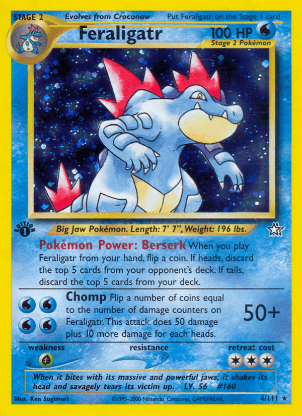 Feraligatr Pokémon card