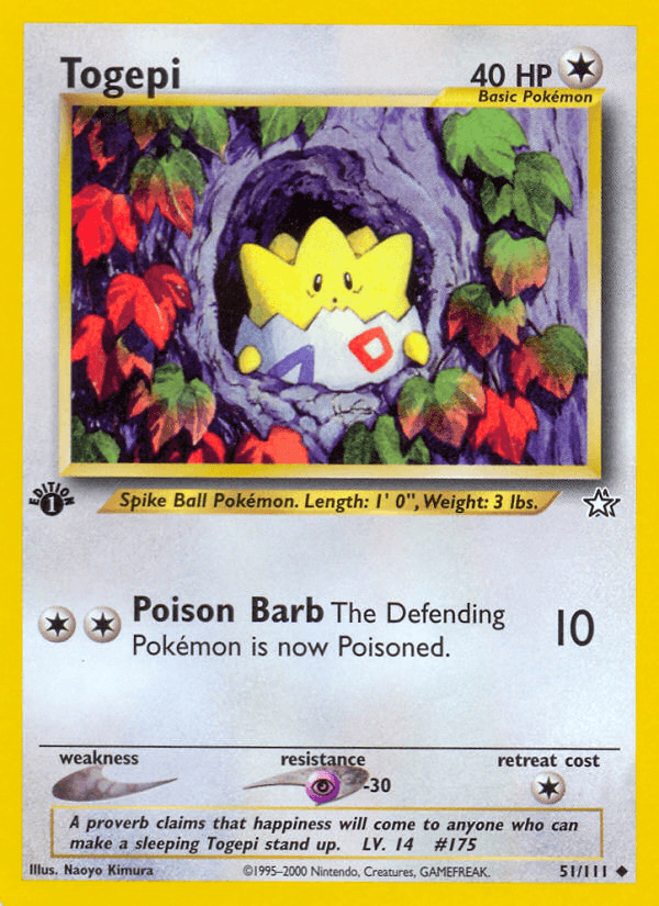 Togepi Pokémon card