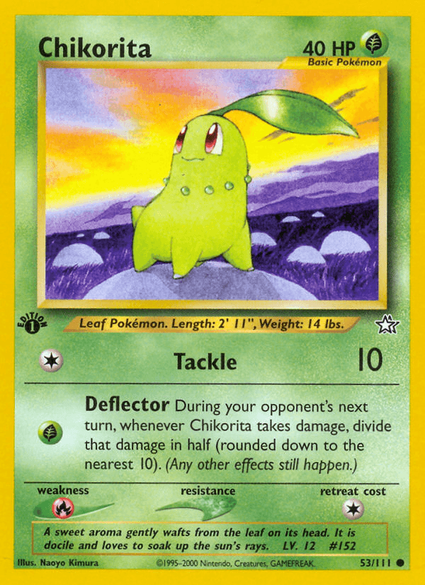 Chikorita Pokémon card