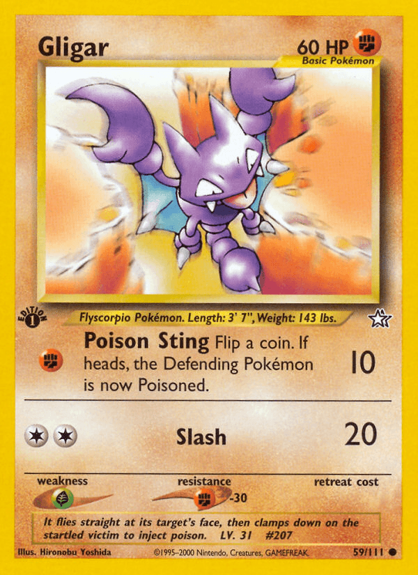 Gligar Pokémon card