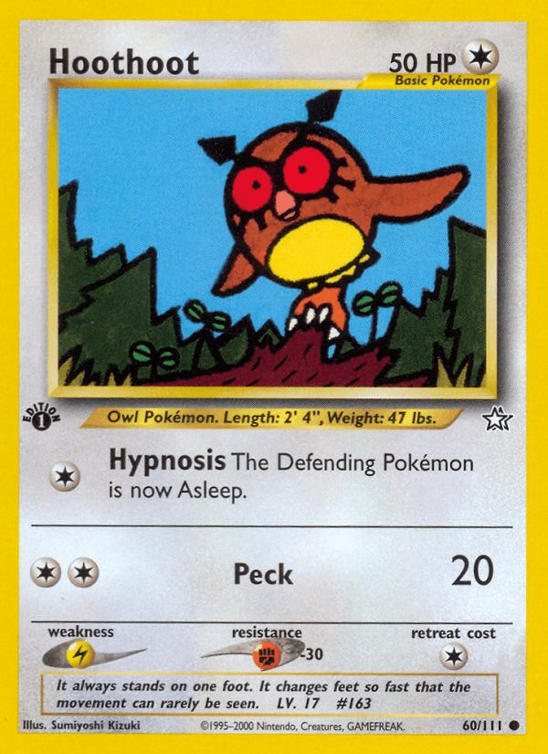 Hoothoot Pokémon card