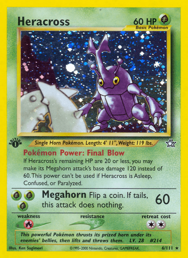 Heracross Pokémon card